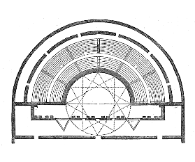 [image ALT: A plan of a smaller semicircular structure.]