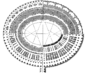 [image ALT: A plan of a large oval structure.]