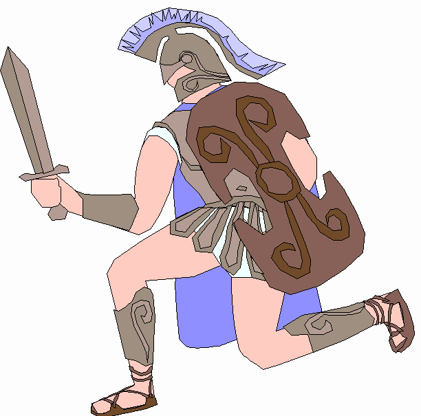 warrior charging