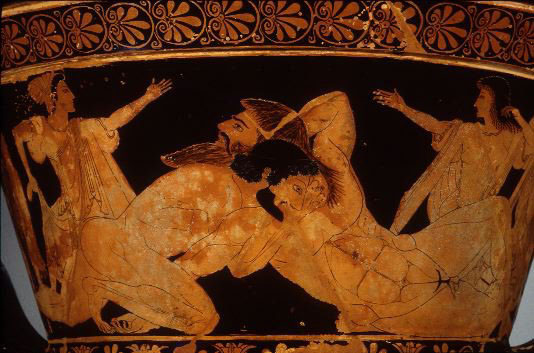 Detail of calyx krater by Euphronios